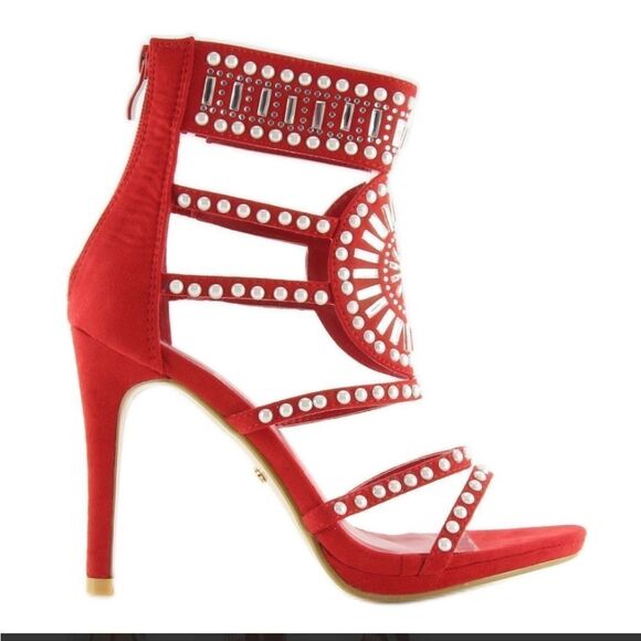 BRAND NEW  MELLY HIGH HEEL STILETTOS GLADIATOR STYLE OPEN TOE SANDAL - Picture 13 of 16